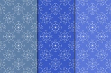 Çiçek süsler kümesi. Mavi dikey Dikişsiz desen. Duvar kağıdı arka plan