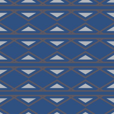 Mavi geometrik Dikişsiz desen duvar kağıtları, Tekstil ve kumaş için