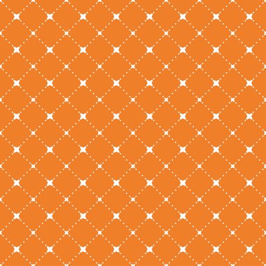 Geometrik süsleme. Turuncu ve beyaz seamless modeli web, Tekstil ve duvar kağıtları için