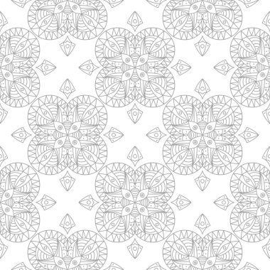 Işık gri geometrik sorunsuz süsleme. Web, Tekstil ve duvar kağıtları için seamless modeli