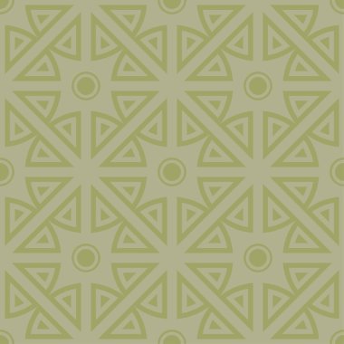 Zeytin yeşili geometrik seamless modeli web, Tekstil ve duvar kağıtları için