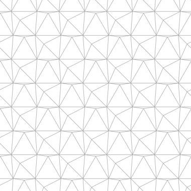 Beyaz arka planda gri geometrik süsleme. Web, Tekstil ve duvar kağıtları için seamless modeli