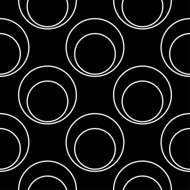 Siyah ve beyaz geometrik süsleme. Web, Tekstil ve duvar kağıtları için seamless modeli