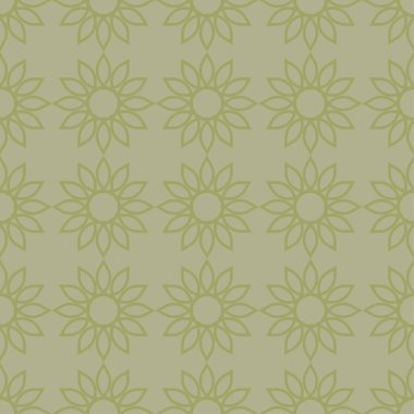 Zeytin yeşili geometrik süsleme. Web, Tekstil ve duvar kağıtları için seamless modeli