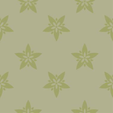 Zeytin yeşili çiçek süs tasarım. Tekstil ve duvar kağıtları için seamless modeli