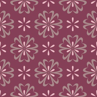 Sorunsuz arka plan. Çiçek mor kırmızı desenli duvar kağıtları, Tekstil ve kumaş için