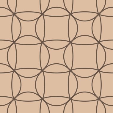 Geometrik süsleme. Bej ve kahverengi seamless modeli web, Tekstil ve duvar kağıtları için