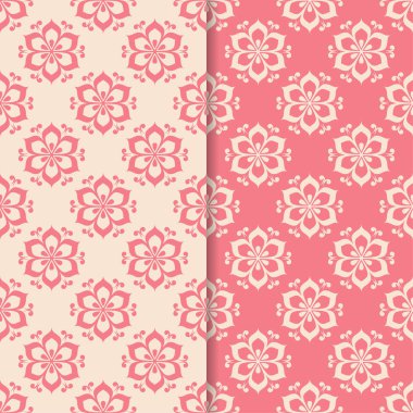 Çiçek renkli kesintisiz desenleri. Arka plan duvar kağıtları için çiçeğe elemanları ile.