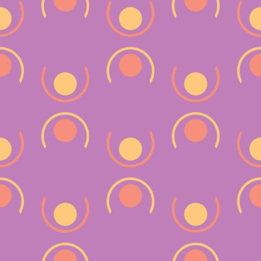 Geometrik menekşe seamless modeli. Parlak renkli arka plan duvar kağıtları, Tekstil ve kumaş için pembe ve sarı öğeler