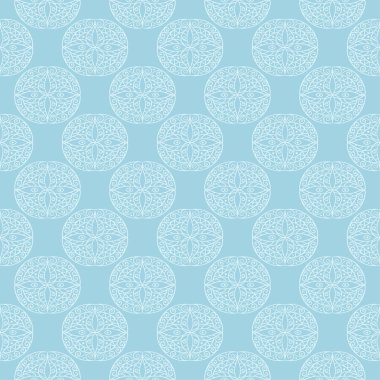 Hafif mavi geometrik süsleme. Web, Tekstil ve duvar kağıtları için seamless modeli