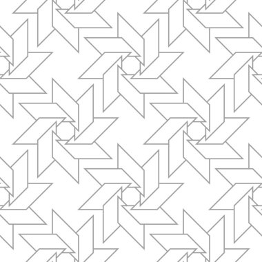 Geometrik süsleme. Işık gri seamless modeli web, Tekstil ve duvar kağıtları için
