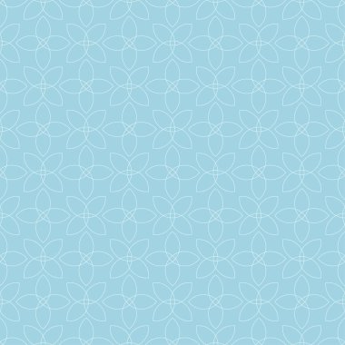 Hafif mavi geometrik süsleme. Web, Tekstil ve duvar kağıtları için seamless modeli