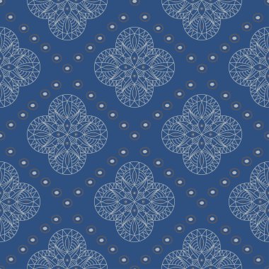 Kesintisiz mavi arka plan. Geometrik desenli duvar kağıtları, Tekstil ve kumaş için