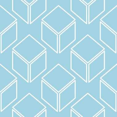 Lacivert ve beyaz geometrik süsleme. Web, Tekstil ve duvar kağıtları için seamless modeli