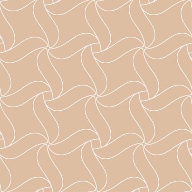 Bej renkli geometrik süsleme. Web, Tekstil ve duvar kağıtları için seamless modeli