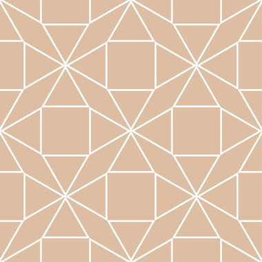 Bej ve beyaz geometrik seamless modeli web, Tekstil ve duvar kağıtları için