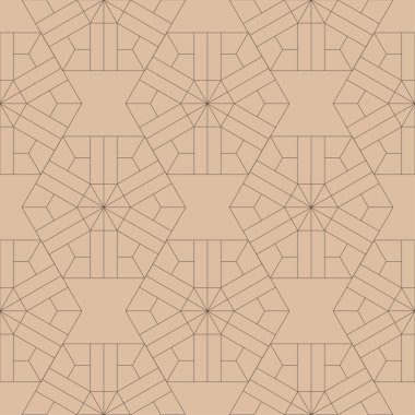 Kahverengi geometrik süsleme. Web, Tekstil ve duvar kağıtları için seamless modeli