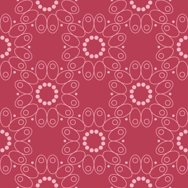 Kırmızı çiçek sorunsuz arka plan. Tekstil ve duvar kağıtları için dekoratif desen