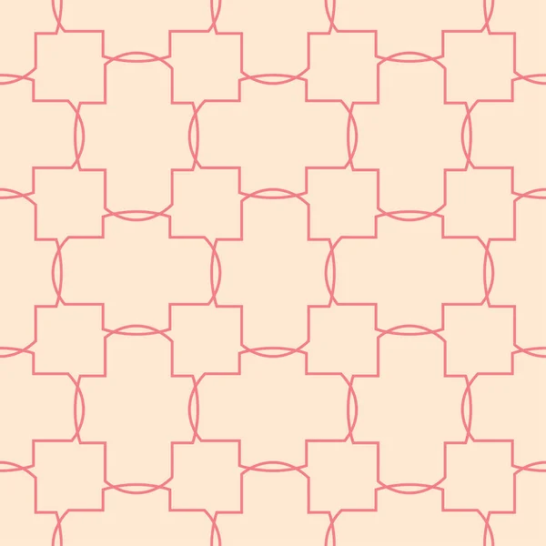 Rood Beige Geometrische Sieraad Naadloze Patroon Voor Web Textiel Achtergronden — Stockvector