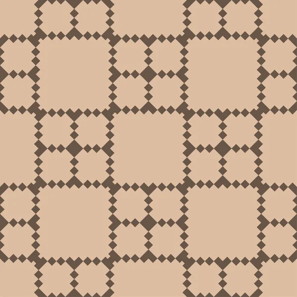Modèle Sans Couture Géométrique Beige Marron Pour Toile Textile Papiers — Image vectorielle