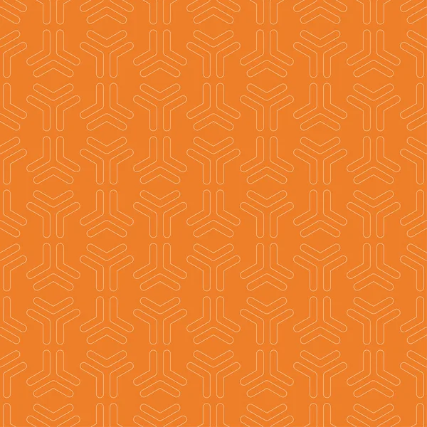 橙色几何打印 纺织品和墙纸无缝模式 — 图库矢量图片