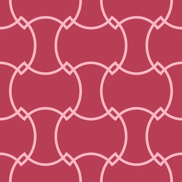 Красный Бледно Розовый Геометрический Орнамент Бесшовный Узор Веб Текстиля Обоев — стоковый вектор