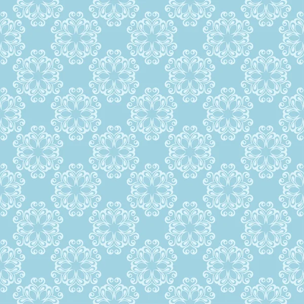 Beyaz Mavi Çiçek Süs Tasarım Tekstil Duvar Kağıtları Için Seamless — Stok Vektör