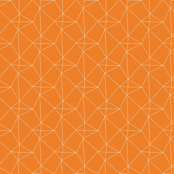 Ornement Géométrique Orange Polygonal Modèle Sans Couture Pour Toile Textile — Image vectorielle