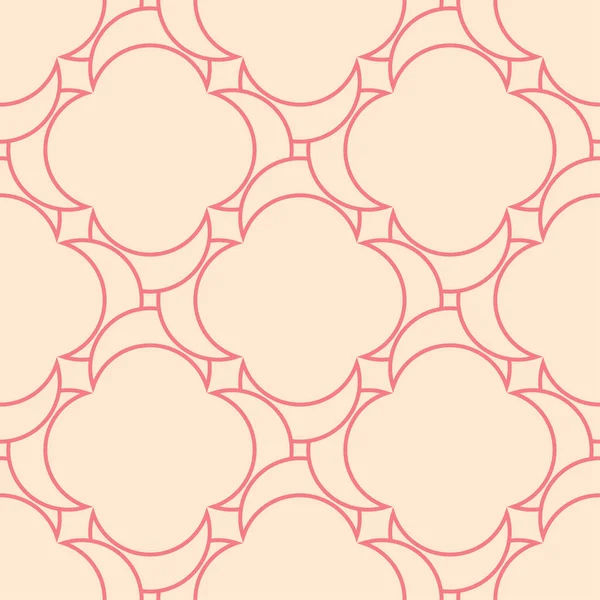 Rood Beige Geometrische Sieraad Naadloze Patroon Voor Web Textiel Achtergronden — Stockvector