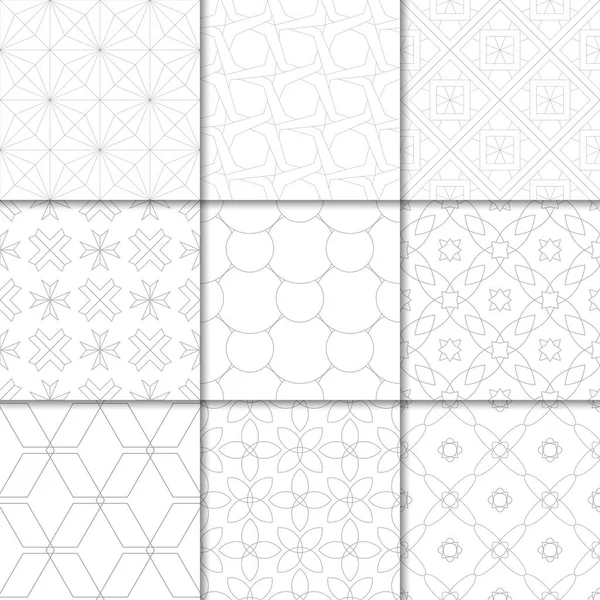 기하학적 벽지에 패턴의 컬렉션 — 스톡 벡터