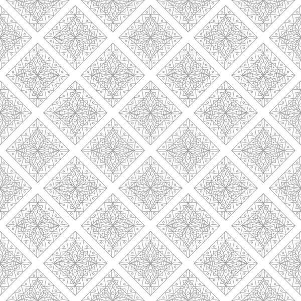 Gray Geometric Ornament White Background Seamless Pattern Web Textile Wallpapers — Stock Vector