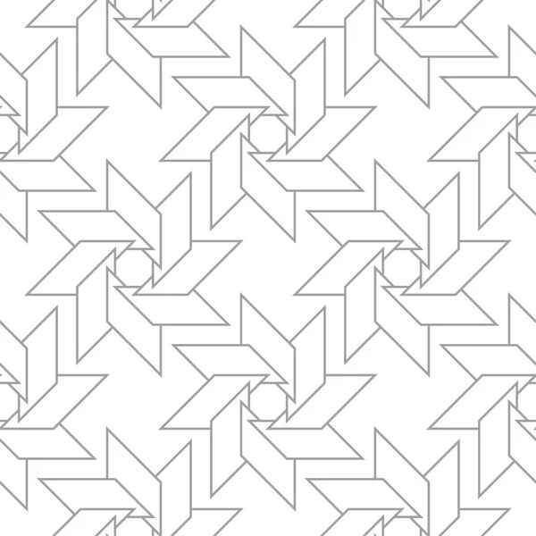 几何装饰品 用于网络 纺织品和墙纸的浅灰色无缝图案 — 图库矢量图片