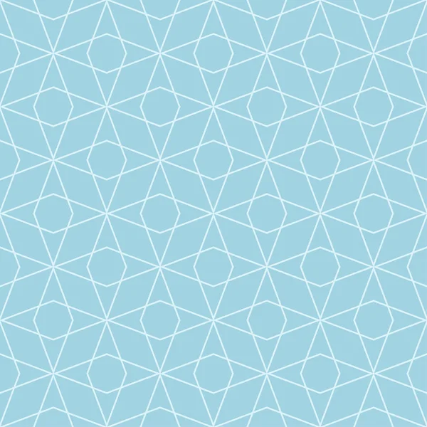 浅蓝色几何装饰品 纺织品和墙纸无缝模式 — 图库矢量图片