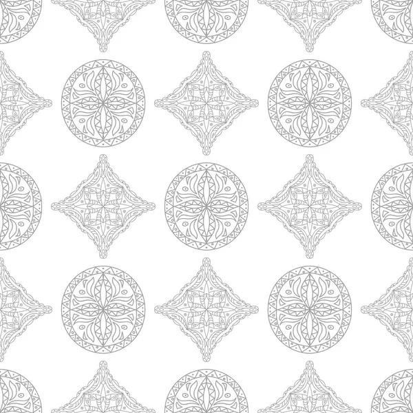 Licht Grijze Geometrische Print Naadloze Patroon Voor Web Textiel Achtergronden — Stockvector
