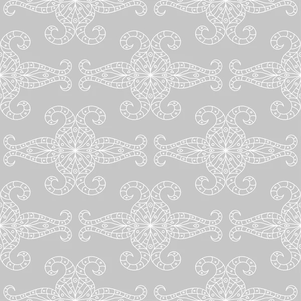 Gris Blanc Motif Géométrique Sans Couture Pour Toile Textile Fonds — Image vectorielle