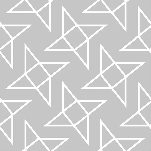 Web 纺织品和墙纸的灰色和白色几何无缝图案 — 图库矢量图片