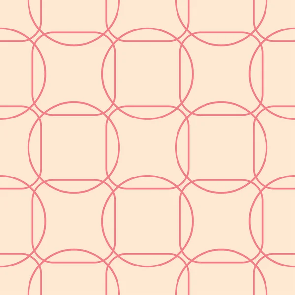 Rood Beige Geometrische Naadloze Patroon Voor Web Textiel Achtergronden — Stockvector