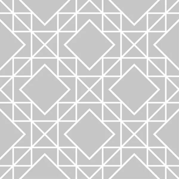 Šedé Bílé Geometrické Monochromatický Ornament Vzor Bezešvé Pro Web Textil — Stockový vektor