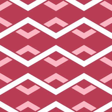 Kırmızı sorunsuz arka plan. Geometrik desen duvar kağıtları, Tekstil ve kumaş için pembe ve bej