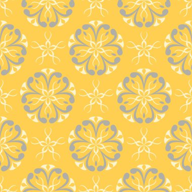 Sarı çiçek seamless modeli. Arka plan duvar kağıtları, Tekstil ve kumaş için çiçek tasarımları ile