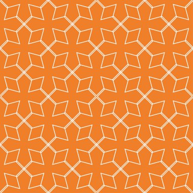 Turuncu geometrik yazdır. Web, Tekstil ve duvar kağıtları için seamless modeli