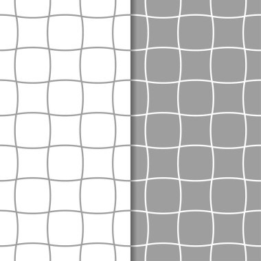Gri ve beyaz geometrik süsler. Web, Tekstil ve duvar kağıtları için dikişsiz desen seti