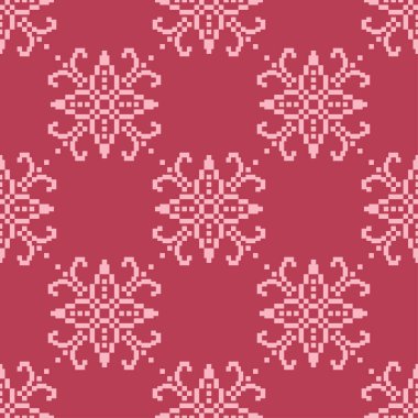 Kırmızı çiçek sorunsuz arka plan. Tekstil ve duvar kağıtları için dekoratif desen