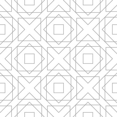 Işık gri geometrik süsleme. Web, Tekstil ve duvar kağıtları için seamless modeli