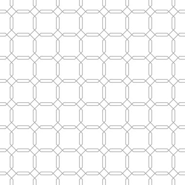 Beyaz arka planda gri geometrik süsleme. Web, Tekstil ve duvar kağıtları için seamless modeli