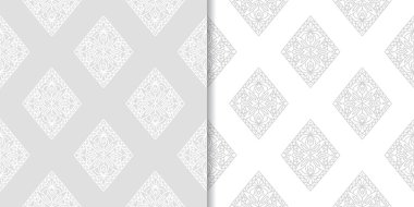 Web, Tekstil ve duvar kağıtları için ışık gri geometrik Dikişsiz desen