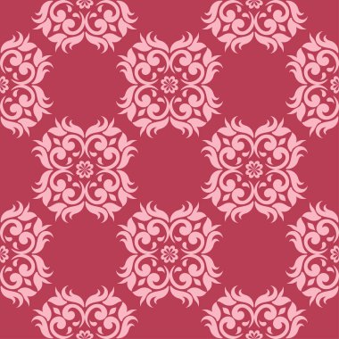 Kiraz pembe çiçek süsleme. Tekstil ve duvar kağıtları için seamless modeli