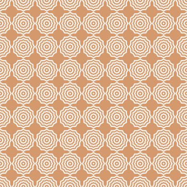 Geometrik kahverengi ve beyaz soyut seamless modeli. Arka plan için duvar kağıdı, tekstil