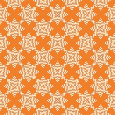 Turuncu geometrik süsleme. Web, Tekstil ve duvar kağıtları için seamless modeli