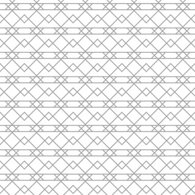 Beyaz arka planda gri geometrik süsleme. Web, Tekstil ve duvar kağıtları için seamless modeli
